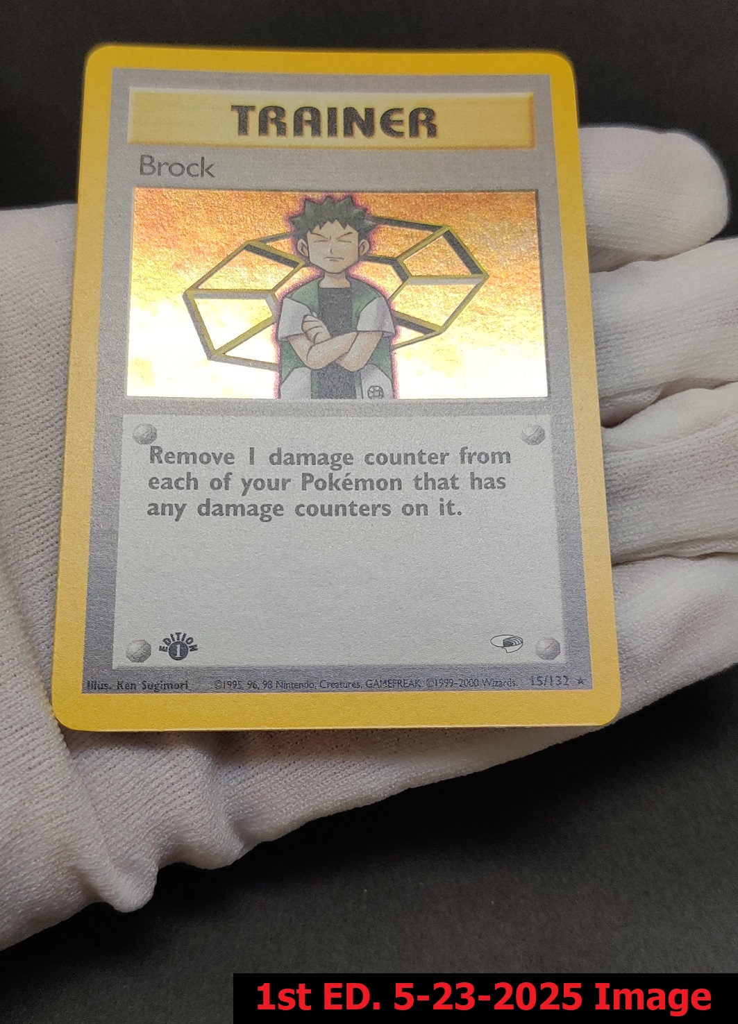 Brock - 15/132 - Holo Rare - 1st Edition